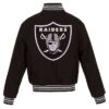 Las Vegas Raiders Black Los Angeles Full-Snap Wool Jacket