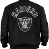 Las Vegas Raiders MA-1 Historic Varsity Jacket Back