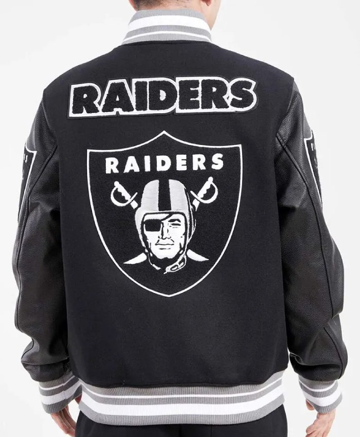 Las Vegas Raiders Mash Up Varsity Jacket