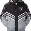 Las Vegas Raiders Black and Silver Maximum Hooded Jacket