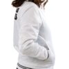 Las Vegas Raiders Starter Bomber White Satin Jacket For Women’s
