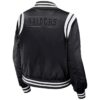 LA Raiders Black Bomber Full-Zip Jacket