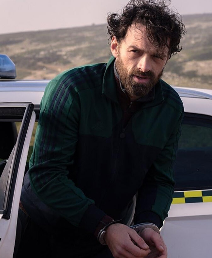 Last Bullet Movie 2025 Lino Green and Blue Track Jacket