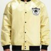 Las Vegas Raiders Lightweight Gold Satin Jacket Get Now