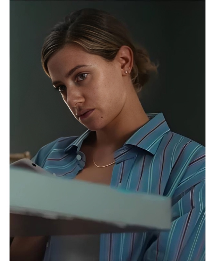 Lili Reinhart American Sweatshop 2025 Striped Shirt