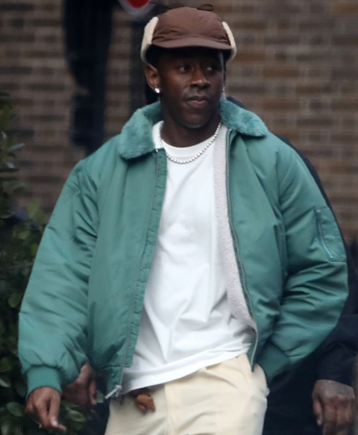 London Street Tyler, The Creator Green Bomber Jacket