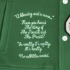 Louis Vuitton Green And White Letterman Varsity Jacket