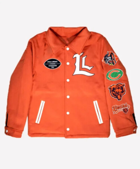 Lyrical Lemonade Orange Chicago Varsity Jacket