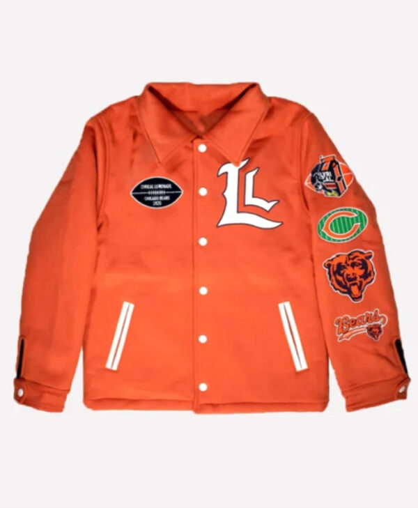Lyrical Lemonade Orange Chicago Varsity Jacket