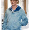 Mads Mikkelsen The Last Viking Blue Hooded Jacket