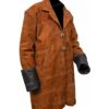 Malcolm Reynolds Firefly Suede Leather Trench Coat