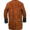 Malcolm Reynolds Firefly Brown Suede Leather Trench Coat