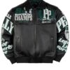 Meek Mill Super Bowl Champions Eagles Black Leather Jacket