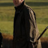MobLand Pierce Brosnan Brown Suede Leather Jacket