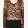 MobLand Tv Series Helen Mirren Leopard Print Wrap Top