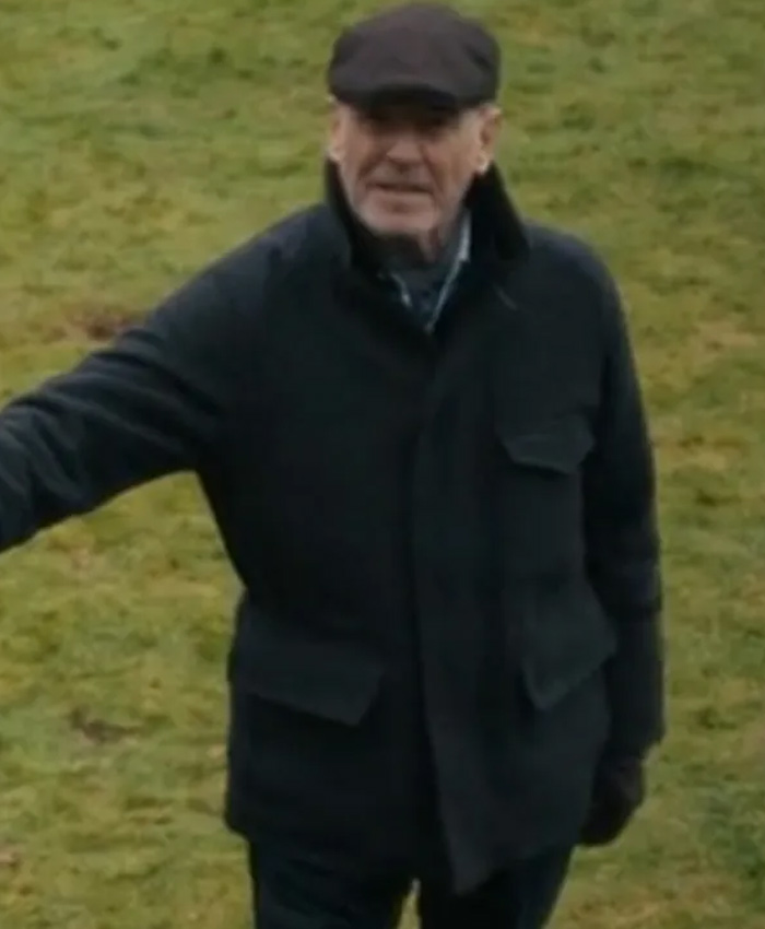 MobLand Tv Series Pierce Brosnan Black Wool Jacket