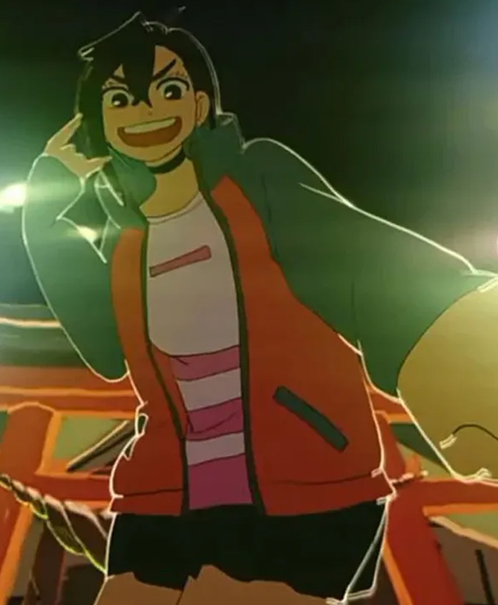 Momo Ayase Dandadan S02 Red Track Jacket