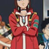 Momo Ayase Series Dandadan Red Hooded Jacket