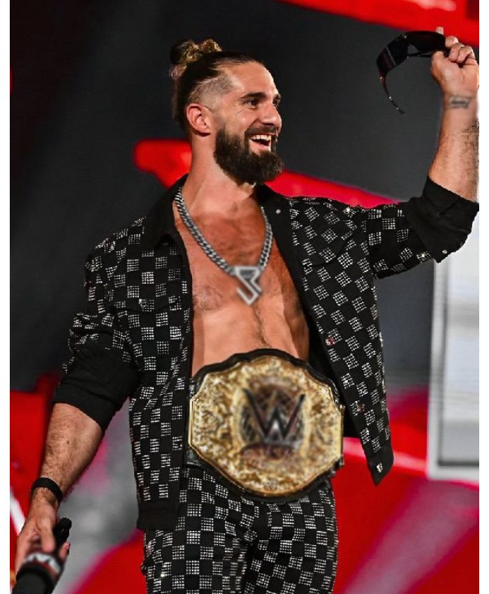 Monday Night RAW Seth Rollins Black Jacket