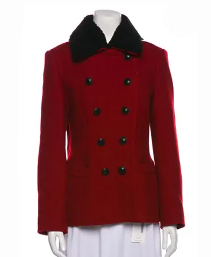 My Life with the Walter Boys Series Nikki Rodriguez Red Wool Coat