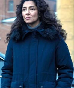 Mayor of Kingstown S04 Evelyn Blue Parka Jacket