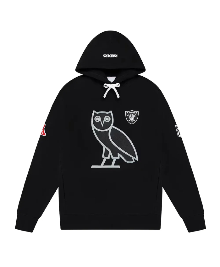 Las Vegas Raiders OVO Black Fleece Pullover Hoodie