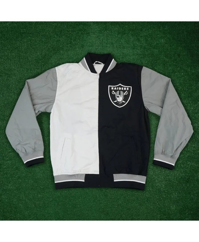 Oakland Raiders Warm Up Team History Jacket