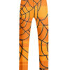 Orange Spider Web Printed Pant