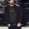 Oscars Academy Awards Eminem Black Suede Leather Jacket