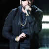 Oscars Awards Eminem Black Suede Jacket