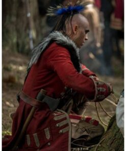 Braeden Clarke Outlander S4 Kaheroton Red Cotton Coat