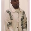 Celebs Go Dating S14 Paul C Brunson Embroidered White Jacket