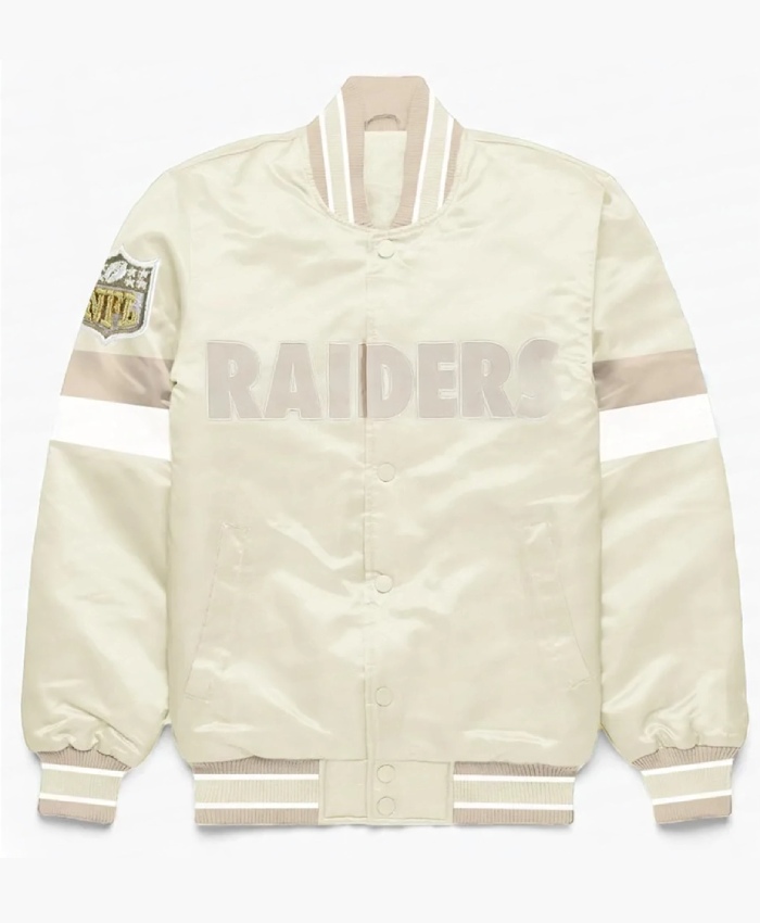 Home Game Pearl Las Vegas Raiders Varsity Satin Jacket