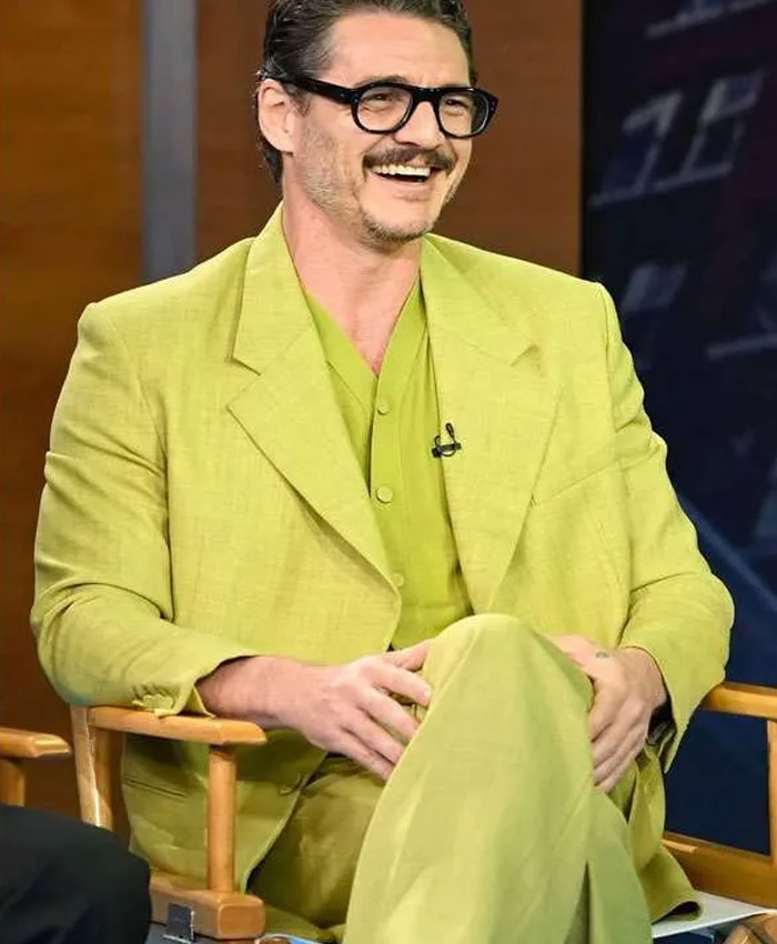 Pedro Pascal Green Suit