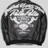 Greatest Of All Time Pelle Pelle Black Bomber Leather Jacket
