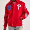 Shop Philadelphia Phillies World Series Red Varsity Wool Jacket