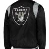 Las Vegas Raiders Prime Time Black and Silver Varsity Jacket