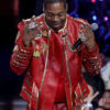 Rapper Busta Rhymes MTV Music Awards 2025 Red Leather Jacket