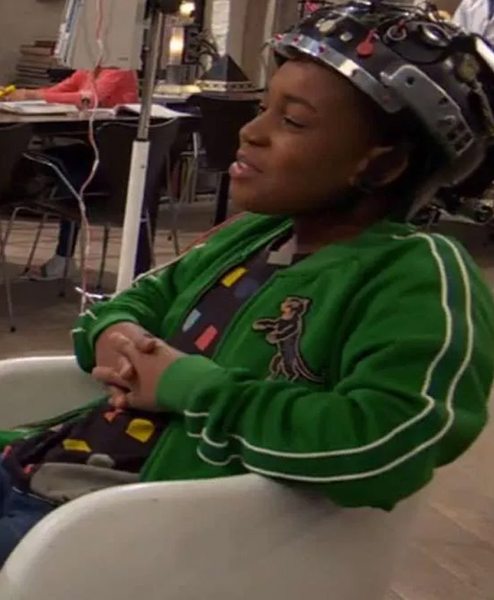 Raven's Home Issac Ryan Brown Green Bomber Jacket