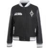 Las Vegas Aces Retro Classics Rib Black Varsity WoolLeather Jacket