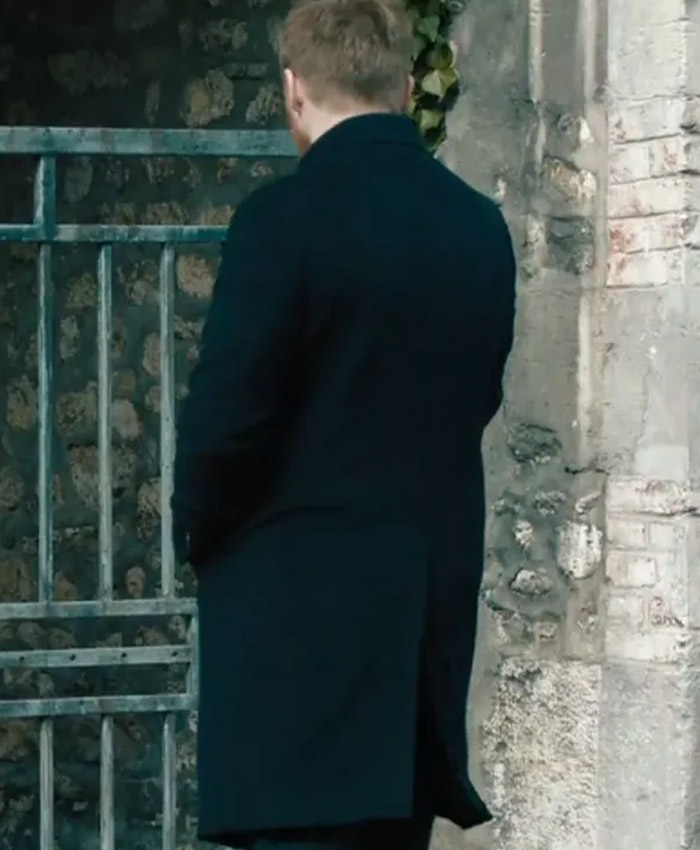 River Cartwright Slow Horses Black Wool Coat