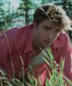 Robert Pattinson Die My Love Jackson Pink Striped Shirt