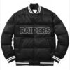 Bubble Las Vegas Raiders Black Varsity Jacket