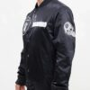 Pro Black Las Vegas Raiders Satin Full-Snap Jacket