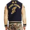 Shop Ralph Lauren P Wing Letterman Leather Jacket
