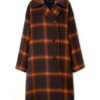 Singer Taylor Swift Evermore Plaid Wool Trench Coat