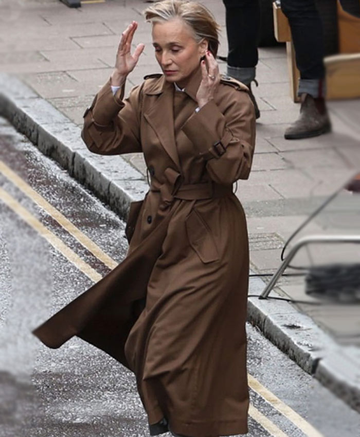 Slow Horses Diana Taverner Brown Trench Coat