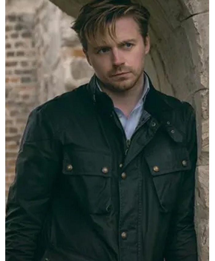 Slow Horses Jack Lowden Black Cotton Jacket