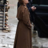 Slow Horses Kristin Scott Thomas Brown Cotton Trench Coat