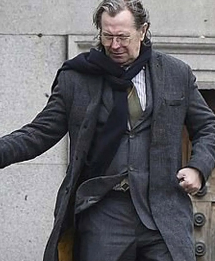 Slow Horses S01 Gary Oldman Grey Wool Coat